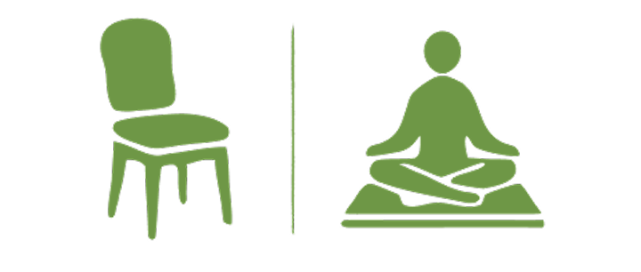 Chair and mat yoga options