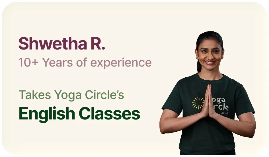 English yoga teacher